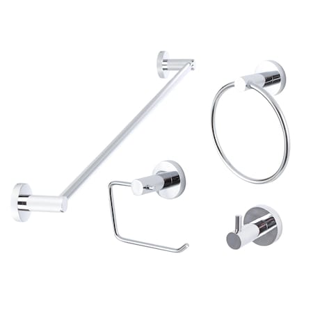 Sure-Loc Hardware Sure-Loc Hardware Lugano Series Bath Set, Polished Chrome LG-SET-PH1 26